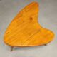 Vintage beech wood coffee table, painted, design from the 1950s.