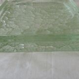 Square glass trinket bowl vintage