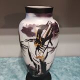 Vase en verre multicouche art déco