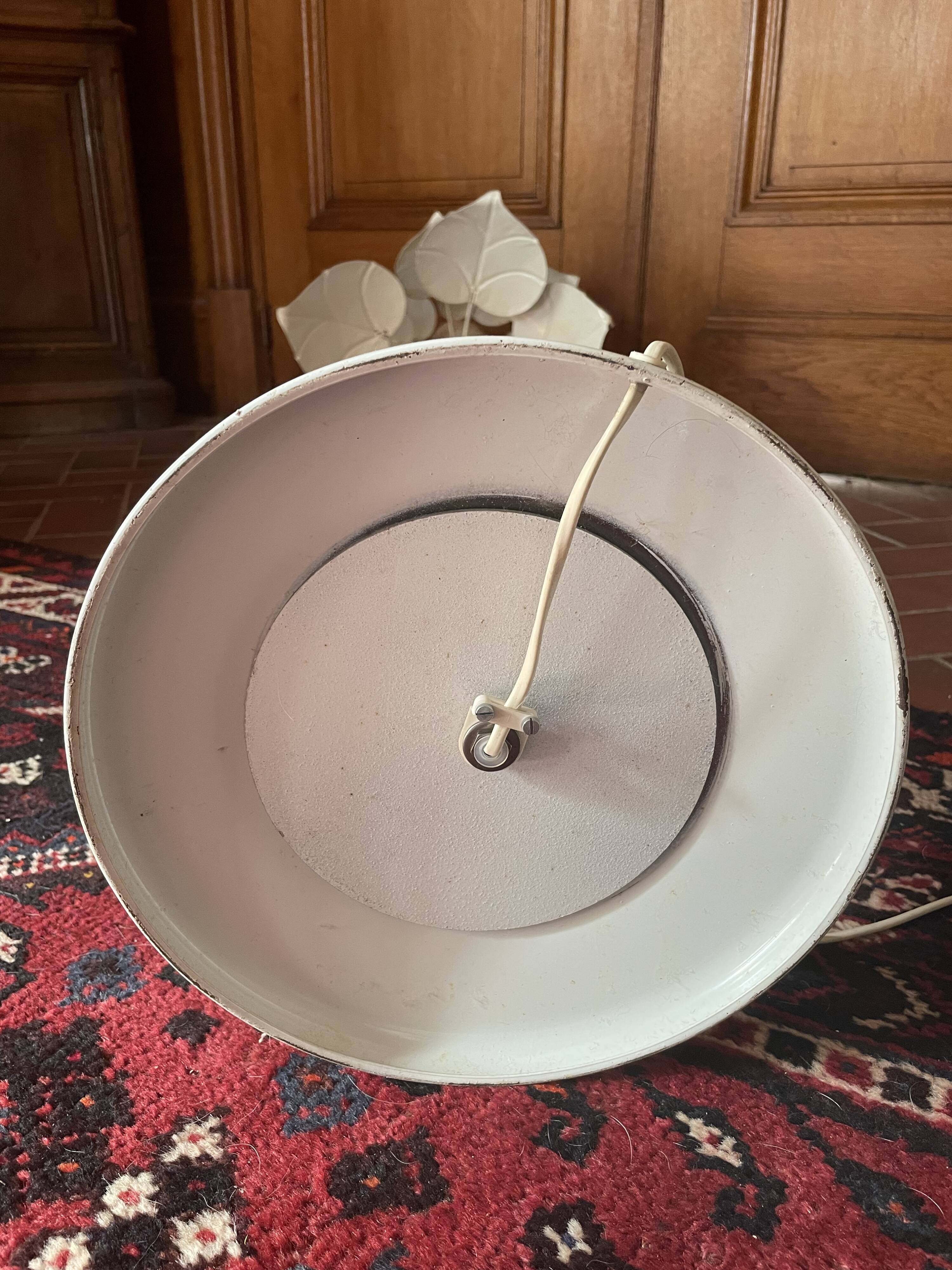 Vintage metal leaf floor lamp