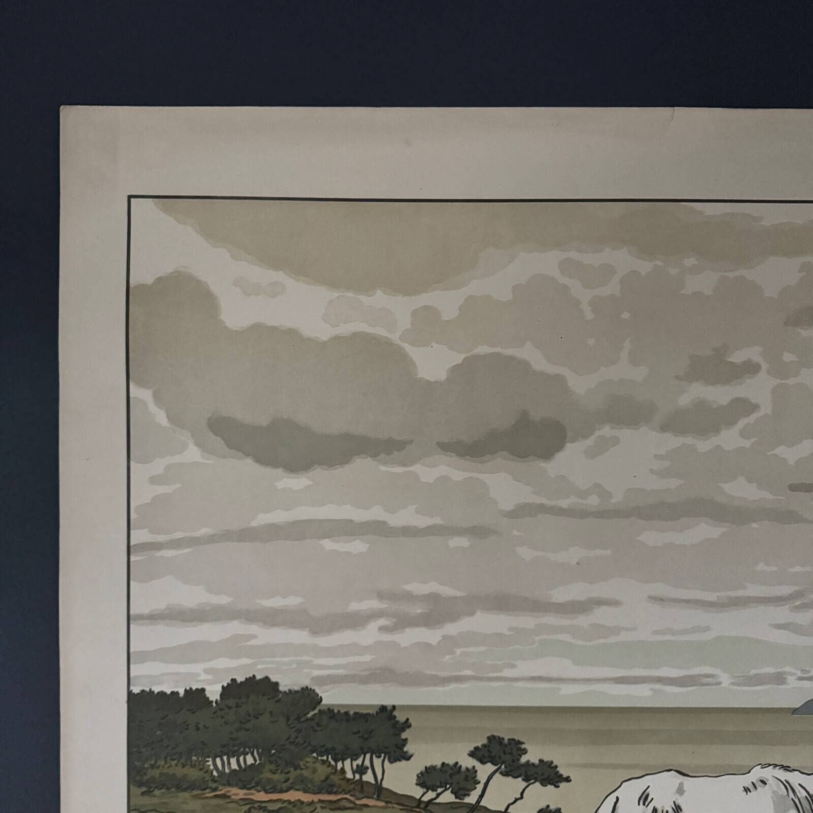 Lithograph by Henri Rivière Aspects of Nature - The Bay