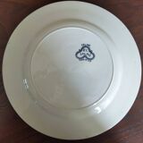 12 flat plates iron earth Salins, model Céline