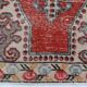 Red & Beige Handmade Turkish Vintage Rug, 126x213Cm
