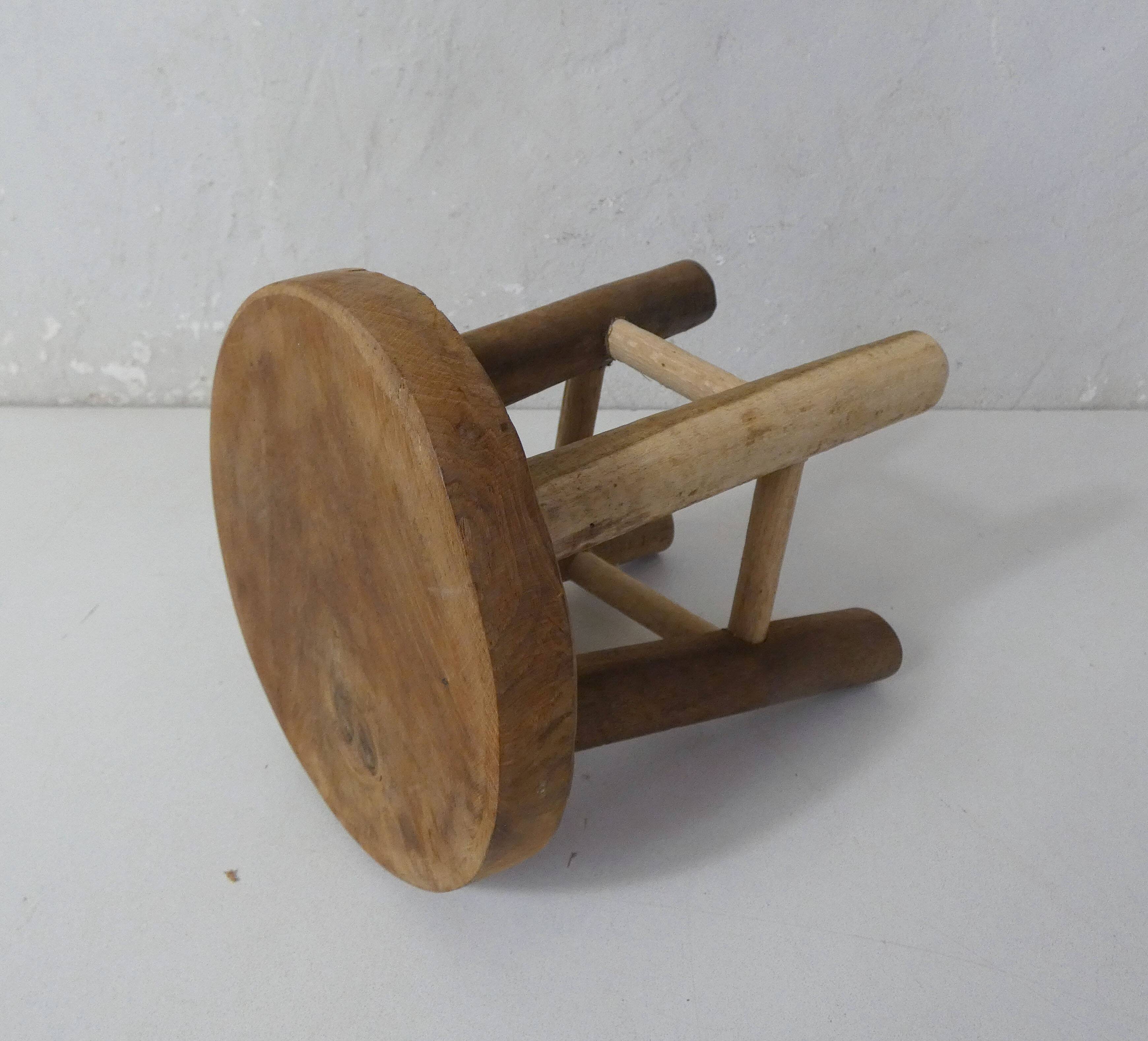 solid wood stool