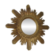 Vintage Gold Sunburst Wall Mirror Made in Italy 1960's Hollywood Regency