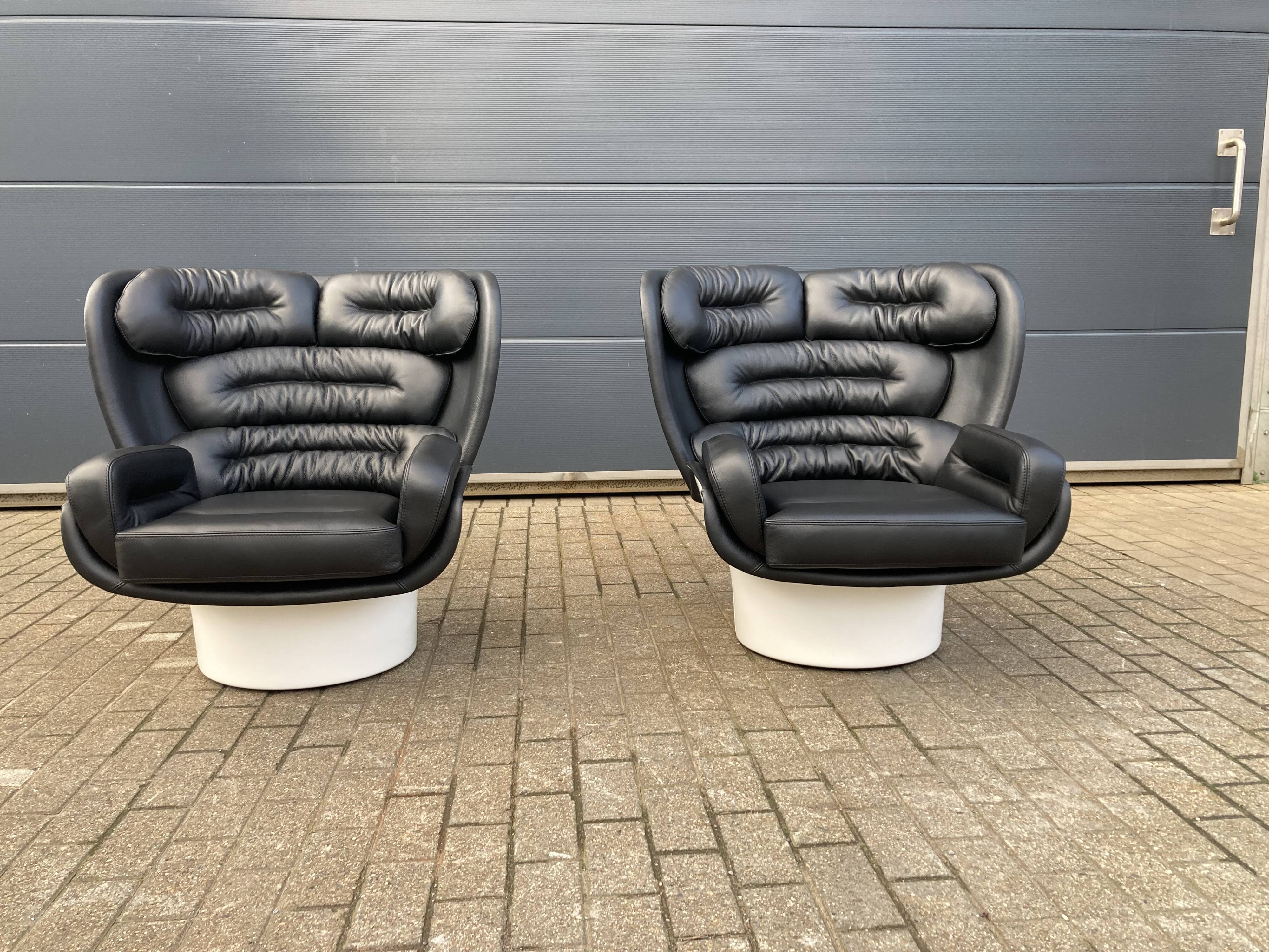 Joe Colombo Elda design armchair, Longhi edition