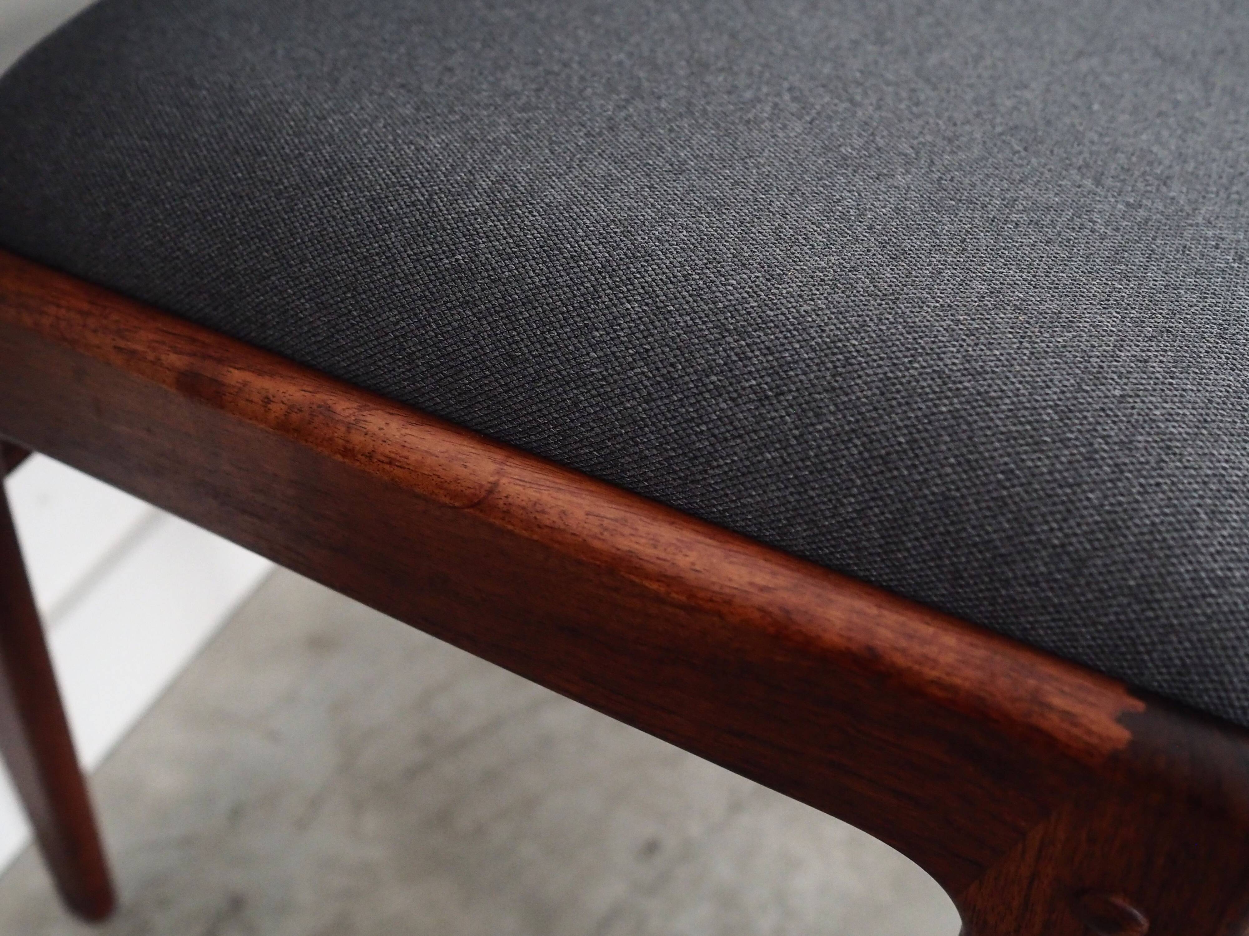 Set of six rosewood chairs, Danish design, 1960s, designer: Johannes Andersen