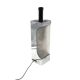 Hollywood regency chromed table lamp base, Luci Milano Italy, 1970s