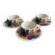 Ensemble de 3 grandes tasses à café Villeroy & Boch Acapulco
