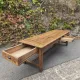 Old farmhouse table in oak, 18th century – Auvergne, France