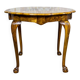 Vintage Round Walnut Coffee Table, 1930s