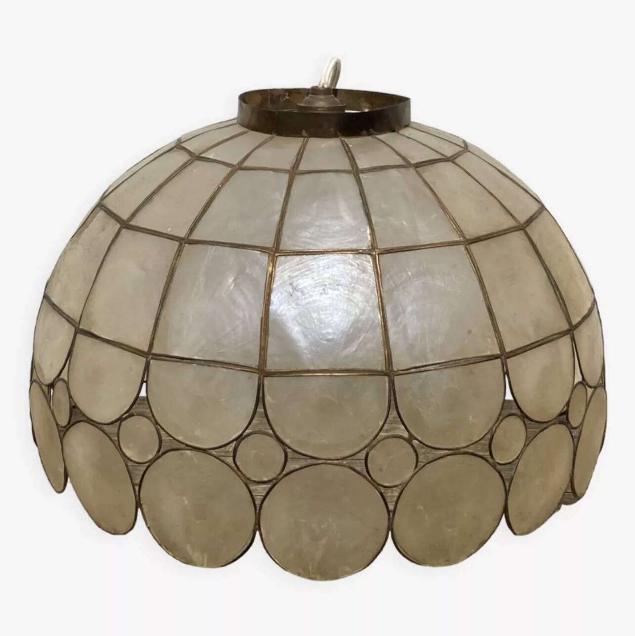 Suspension nacre laiton 1960