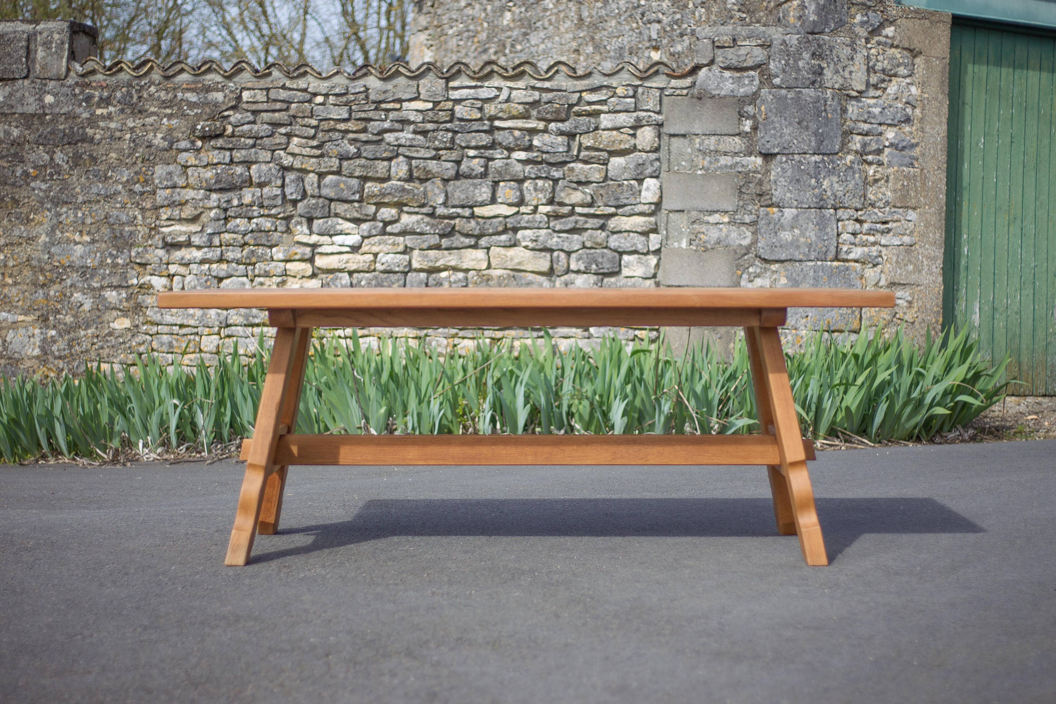 Antique wooden farmhouse table, wooden table, dining room table, brutalist, chalet, country,