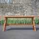 Antique wooden farmhouse table, wooden table, dining room table, brutalist, chalet, country,