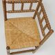 Classic vintage bobbin corner armchair