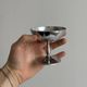 Set of 6 vintage stainless steel dessert bowls on feet