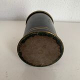 Vintage cigarette holder 1960 dispenser black and gold box - 14 cm