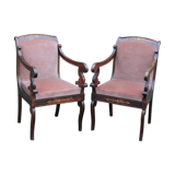 Pair of Charles X armchairs