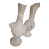 Paire de vases en albâtre