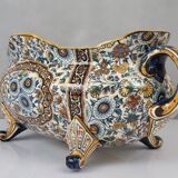 19th century Gien earthenware planter with Persian decor