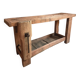 Rustic old workbench, carpenter's bench, console, washbasin unit, around 1900.