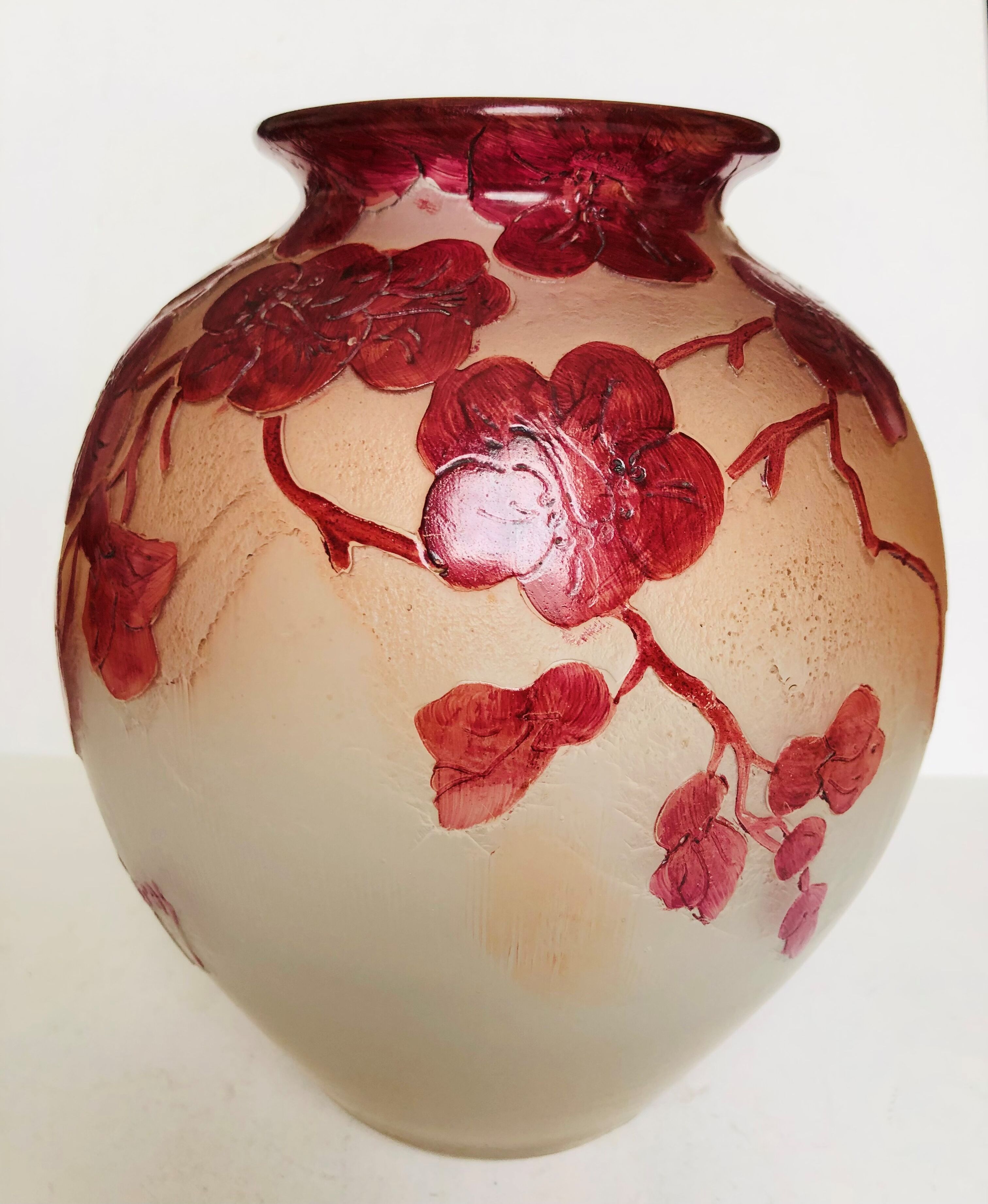 Legras multilayer glass ball vase