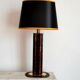 Lampe écaille Hollywood Regency noir et or