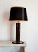 Hollywood Regency black and gold scale lamp