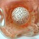 Matte marbled glass vase
