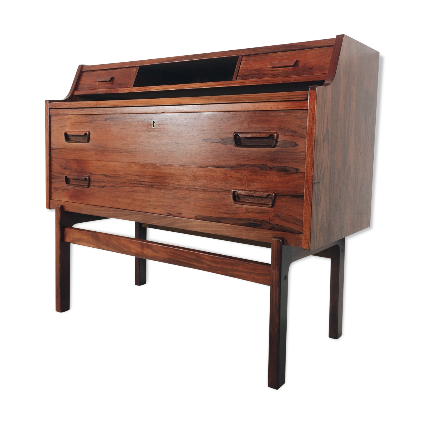 Danish palisander desk by Arne Wahl Iversen for Vinde Møbelfabrik