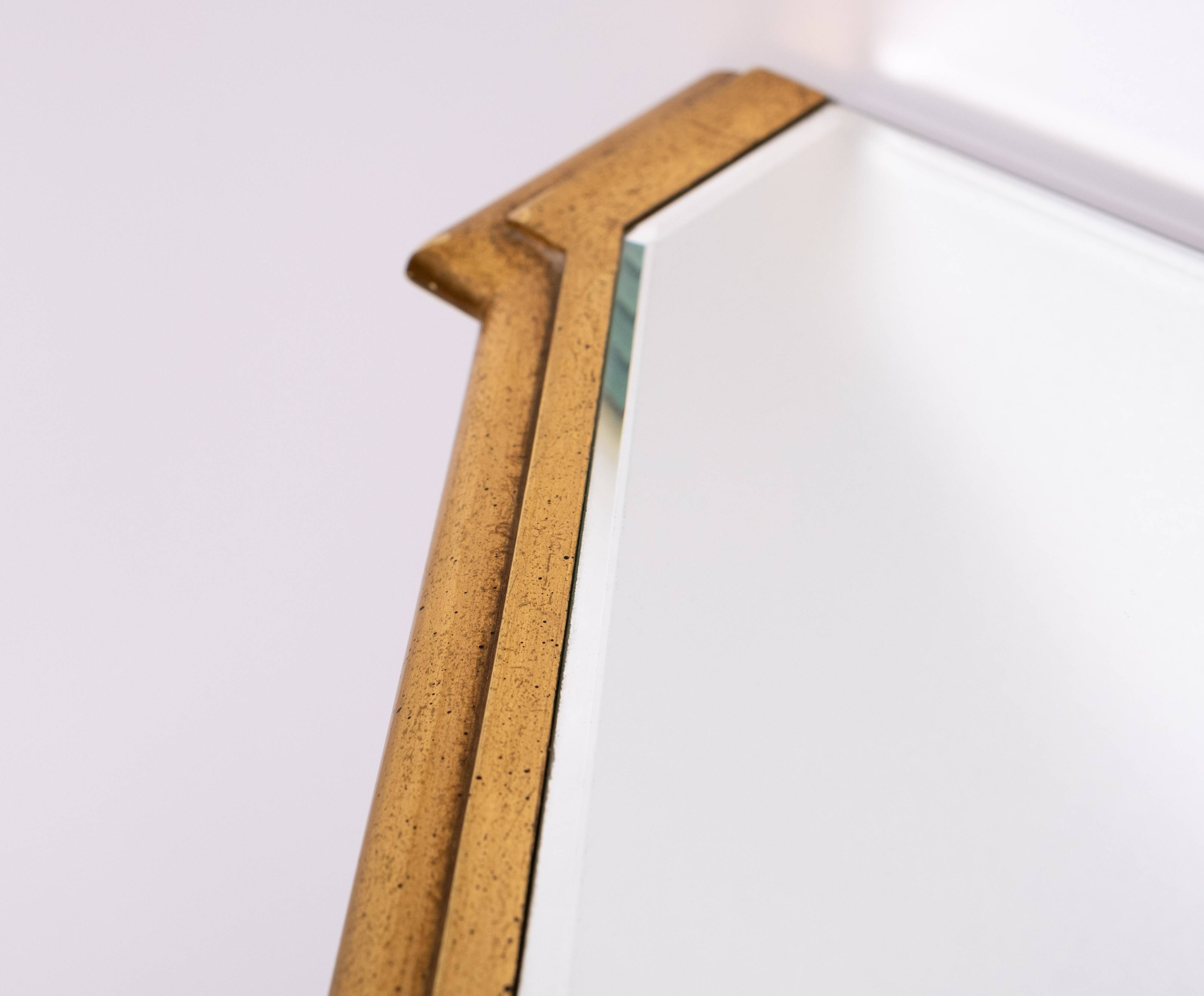 De Knudt Mirror Console Table Hollywood Regency Belgian 1970s