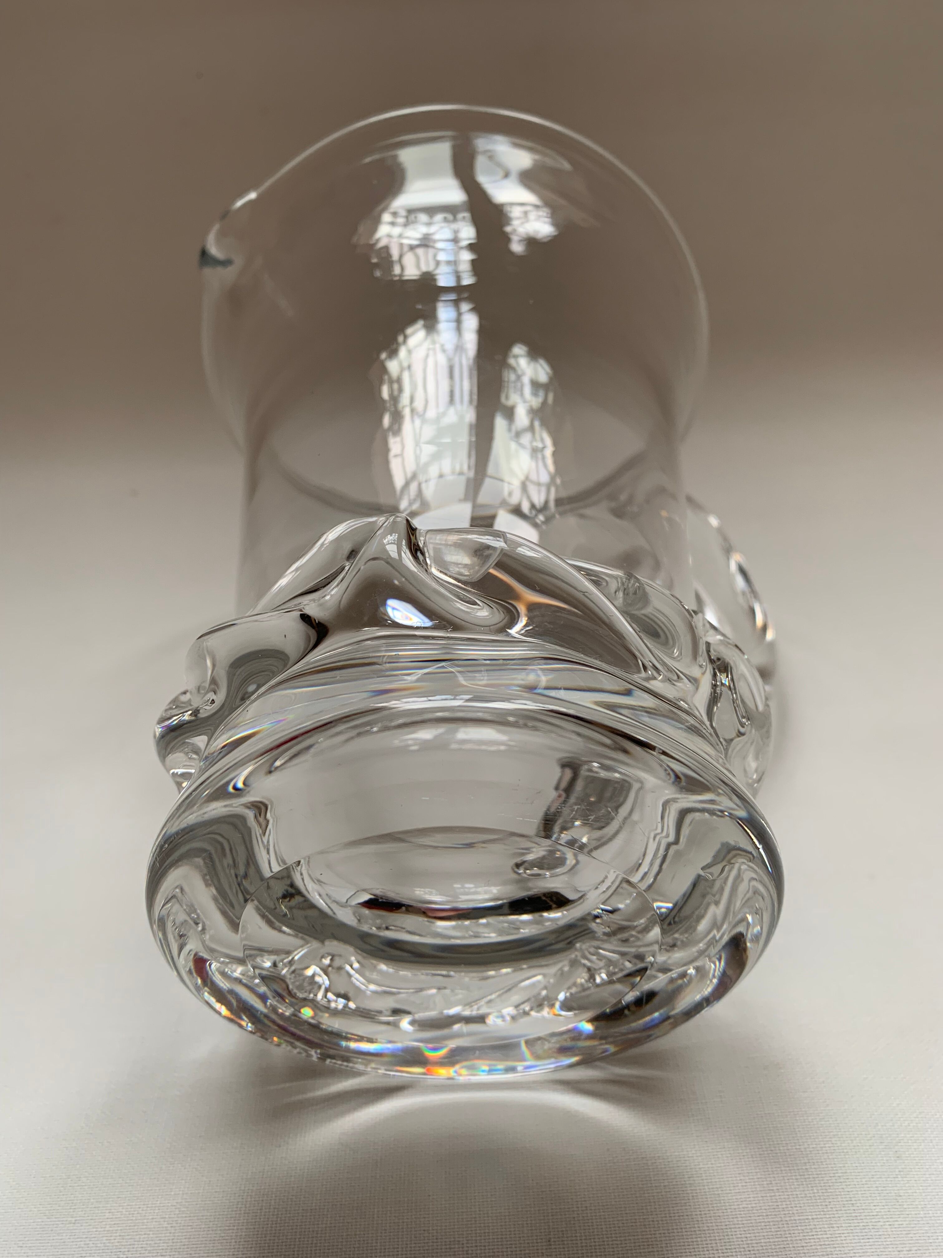 Pichet à eau en cristal de Daum, modèle Sorcy