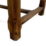 Farm table set and its 2 benches