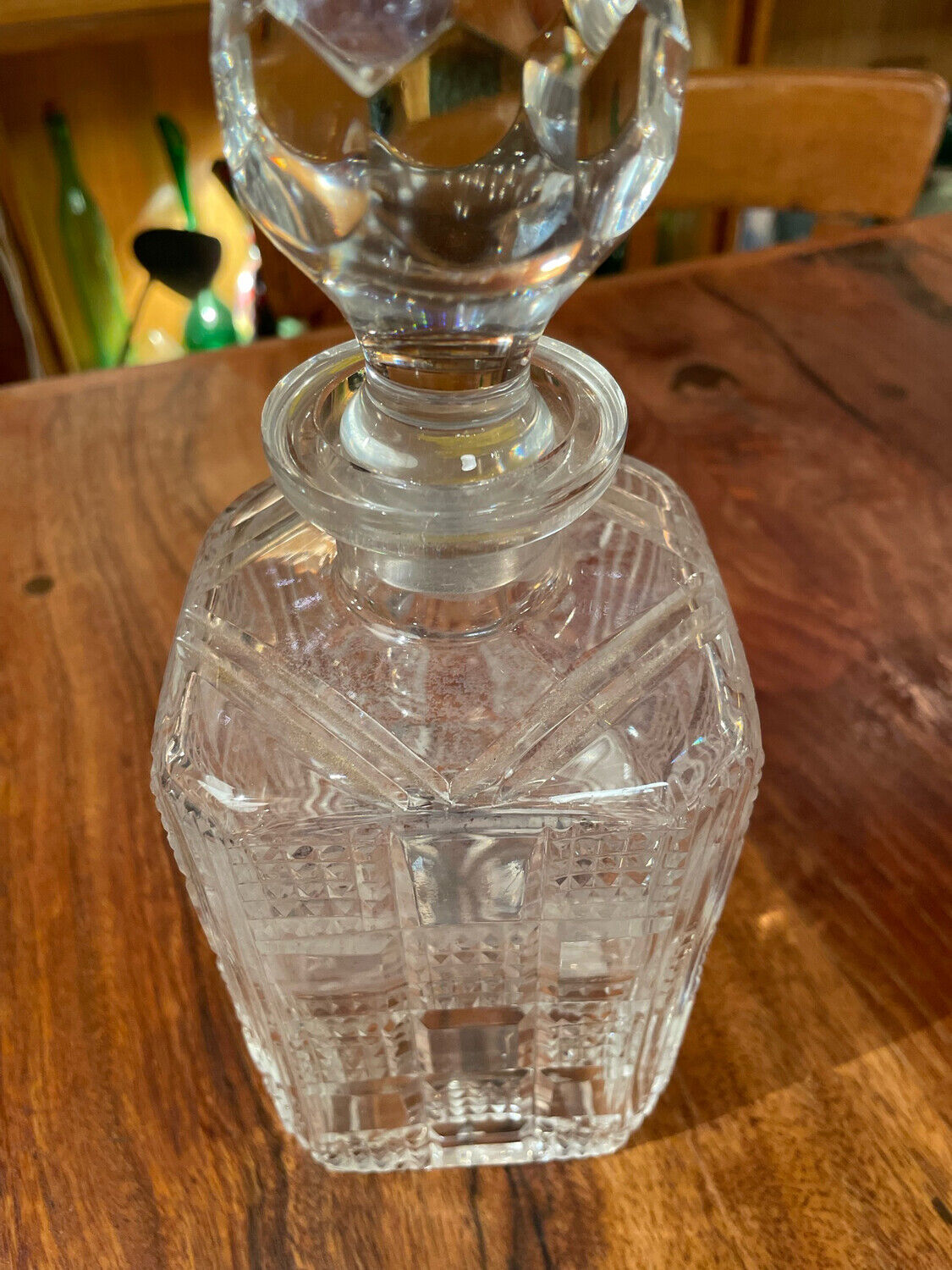 Austrian cut crystal decanter