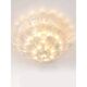 Huge Contemporary Imperial Sanded “Petals” Murano Glass Flush Mount by Simo