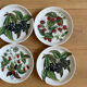 6 porcelain mignardise plates from Paris