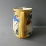 Poet Laval slip pitcher with bird and swan decor