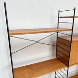 1960s Vintage Freestanding Walnut Shelving System by WHB