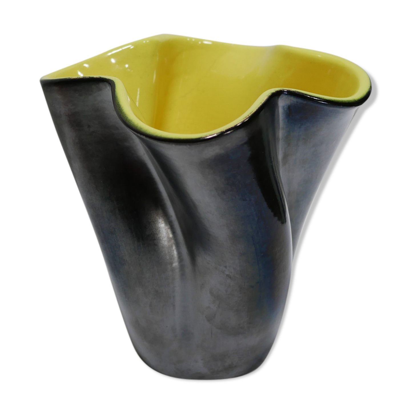 Vintage ceramic vase by Elchinger