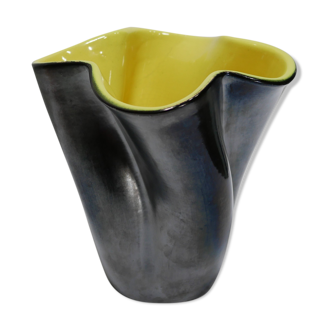 Vase vintage en céramique par la manufacture Elchinger