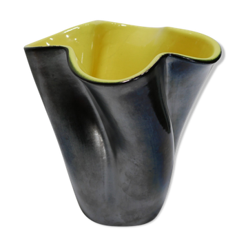 Vase vintage en céramique par la manufacture Elchinger