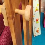Pine coat rack, 70s.