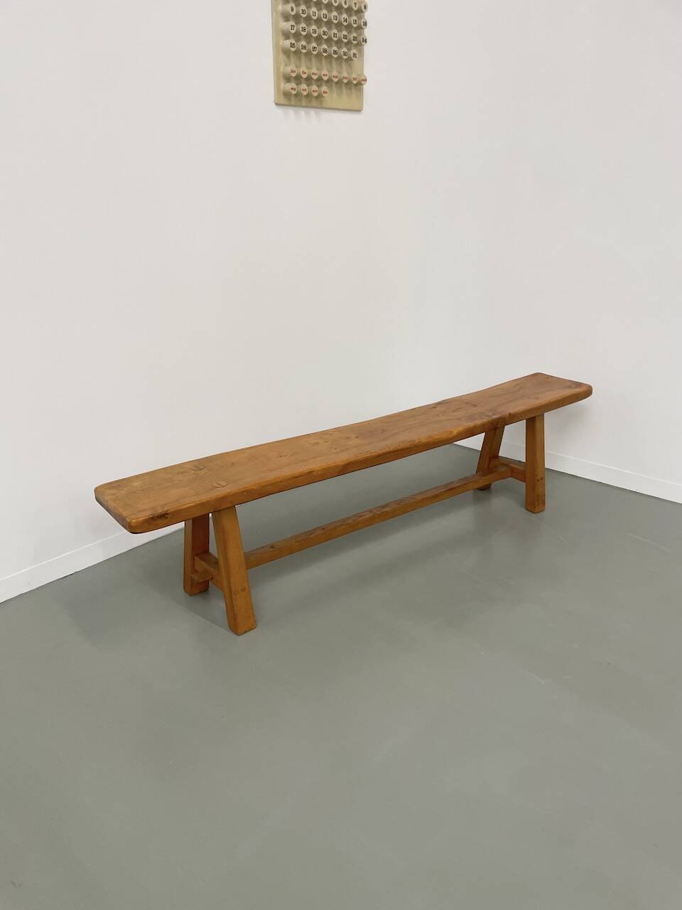 Solid elm bench 2m