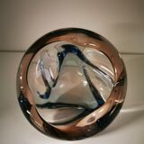 Empty pocket in blown glass 60s 70s