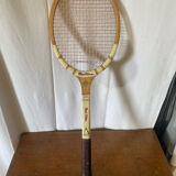 Raquette ancienne tennis montana red star bois vintage