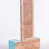 Restored Bauhaus Dressing Mirror, Chrome, Steel, Lacquered Wood, Czechia, 1930s