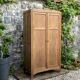 Parisian wardrobe, art deco raw wood wardrobe, 1930