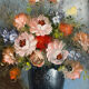 Huile sur toile nature morte