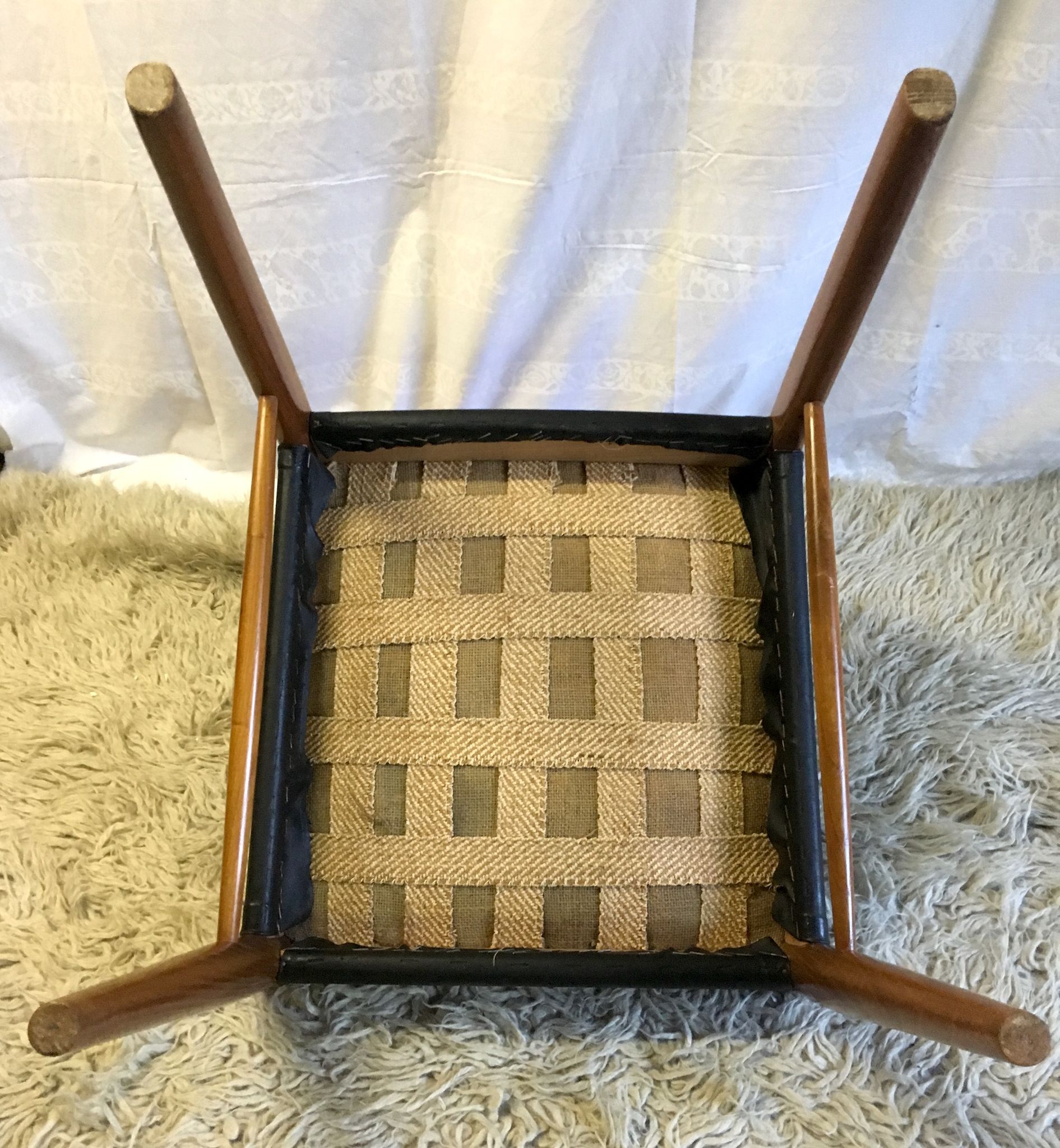 Series of 6 Scandinavian chairs in teak 50/60
