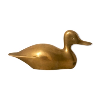 Vintage brass duck